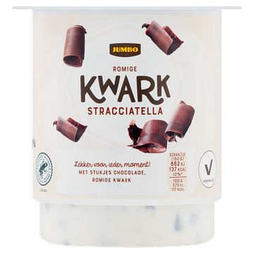 Foto van Jumbo romige kwark stracciatella 450g