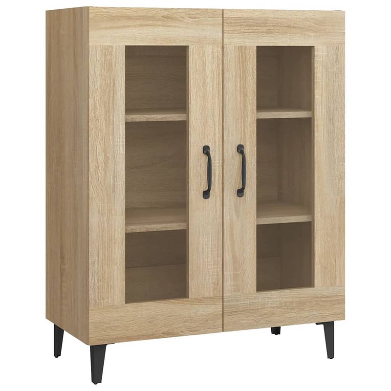 Foto van Vidaxl dressoir 69,5x34x90 cm bewerkt hout sonoma eikenkleurig