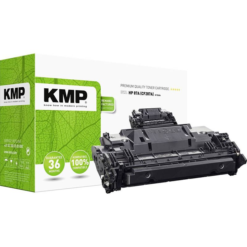 Foto van Kmp kmp toner vervangt hp 87a, cf287a zwart 9000 bladzijden compatibel toner