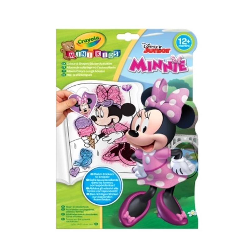 Foto van Crayola mini kids disney junior minnie mouse kleur/en stickerboek