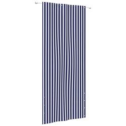 Foto van Vidaxl balkonscherm 120x240 cm oxford stof blauw en wit