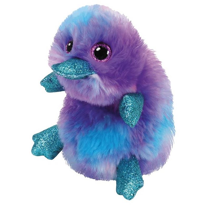 Foto van Ty beanie boos's vogeldierknuffel zappy paars/blauw 15 cm