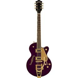 Foto van Gretsch g5655tg electromatic center block jr. single-cut amethyst il semi-akoestische gitaar