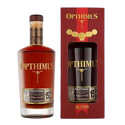 Foto van Opthimus 15 years porto 70cl rum + giftbox
