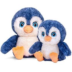 Foto van Pluche knuffel dieren pinguins familie setje 16 en 25 cm - knuffeldier