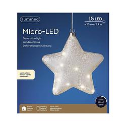 Foto van Lumineo - microled ster d20l6.5 cm frost kerst