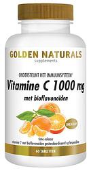 Foto van Golden naturals vitamine c 1000mg met bioflavonoïden tabletten
