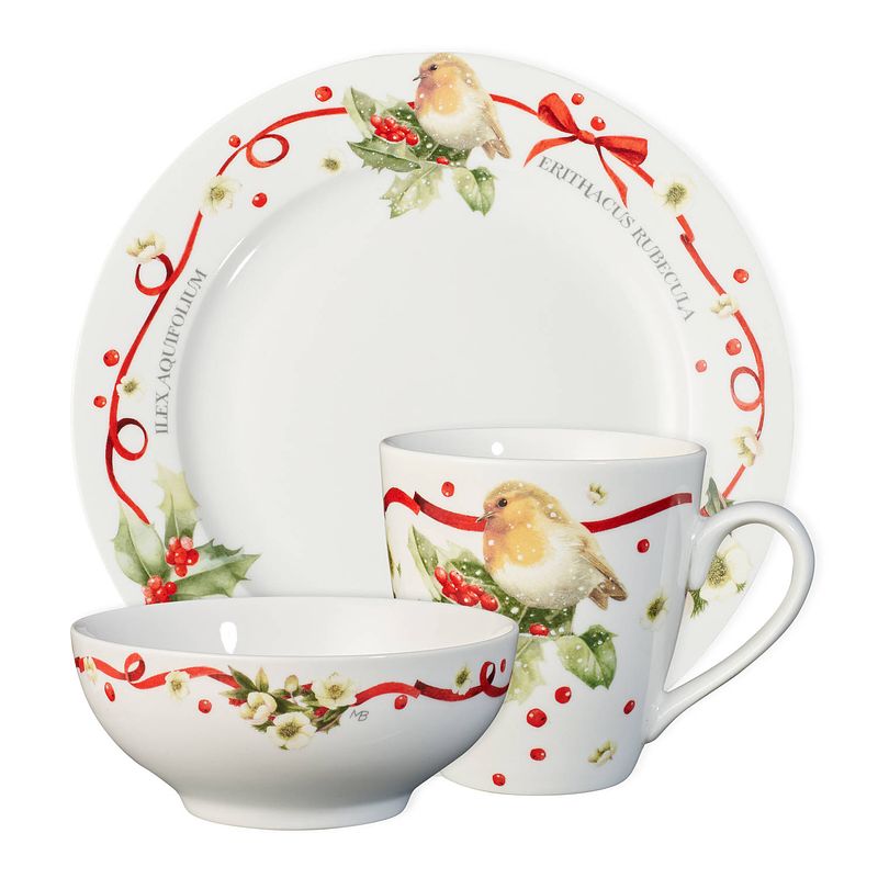 Foto van Marjolein bastin wildflowers kerstservies - 6-delig - 2-persoons