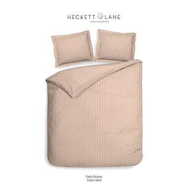 Foto van Heckett & lane dekbedovertrek uni stripe - beige - 140x220 cm - leen bakker