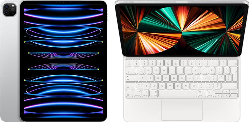 Foto van Apple ipad pro (2022) 11 inch 2tb wifi zilver + magic keyboard