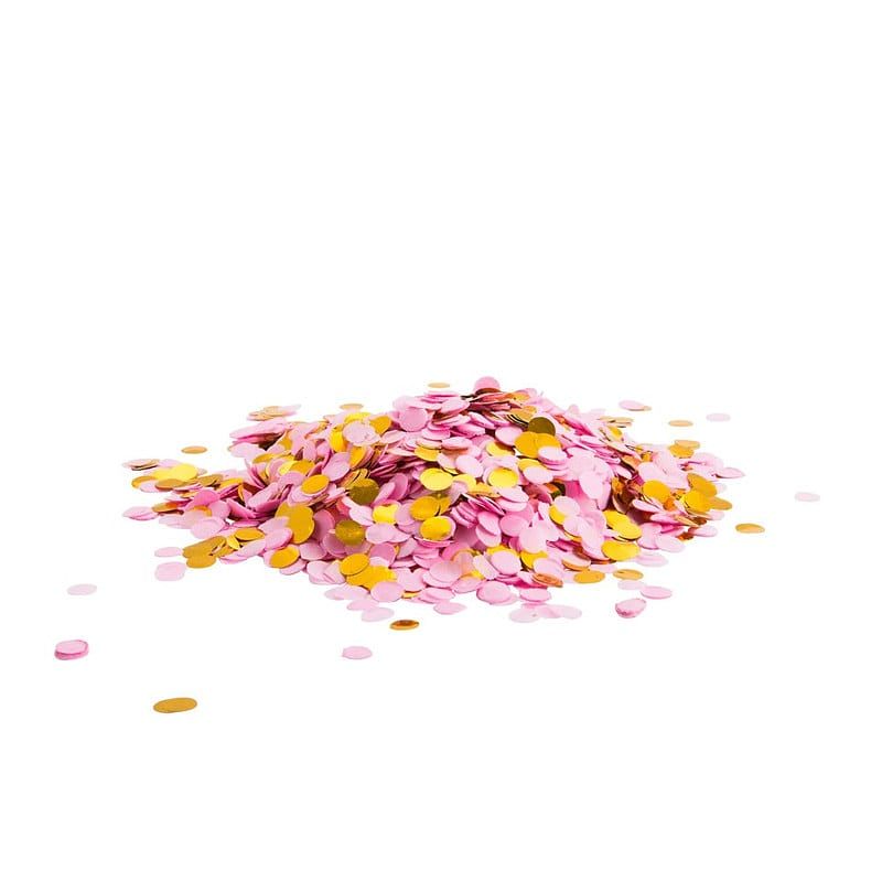 Foto van Confetti - roze / goud