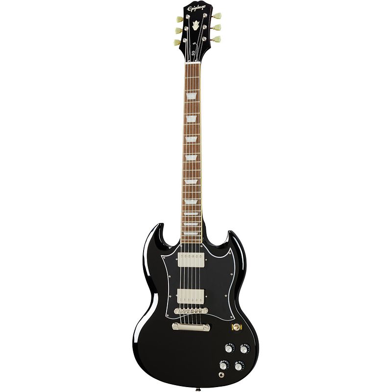 Foto van Epiphone sg standard ebony elektrische gitaar