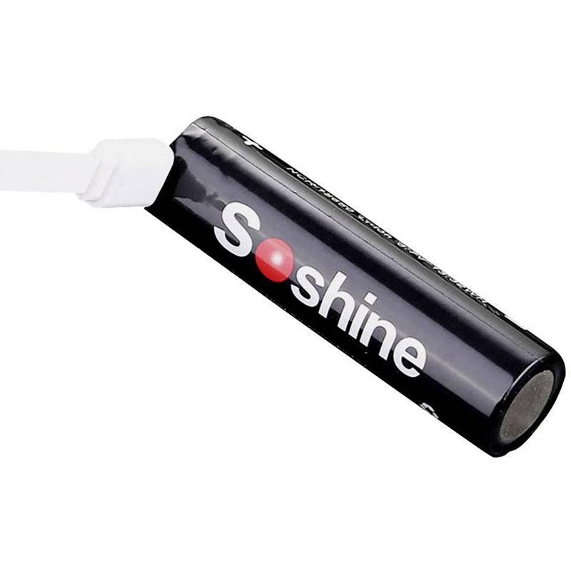 Foto van Soshine 18650usb-3.7-3600 speciale oplaadbare batterij 18650 li-ion 3.6 v 3600 mah