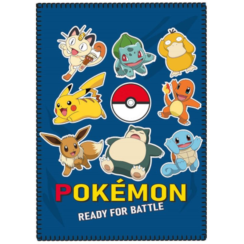 Foto van Pokémon fleecedeken, battle - 100 x 140 cm - polyester