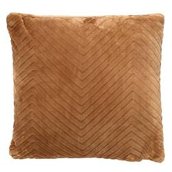 Foto van Dutch decor zico - sierkussen met patroon 45x45 cm tobacco brown - bruin - bruin