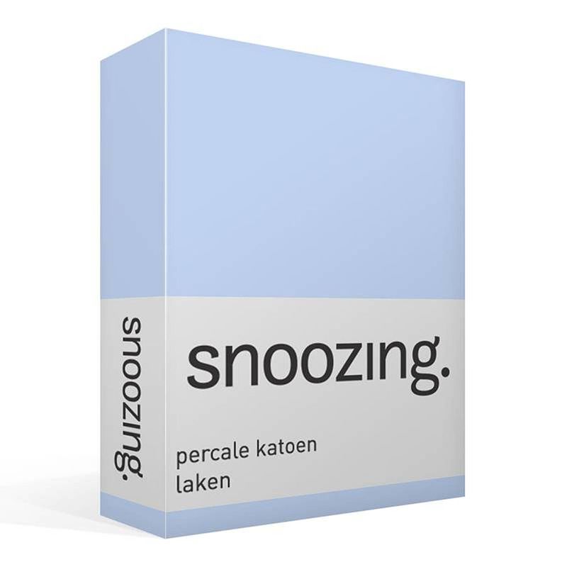 Foto van Snoozing - laken - tweepersoons - percale katoen - 200x260 - hemel