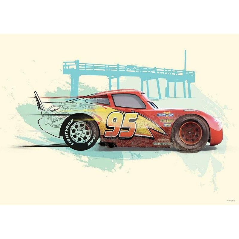 Foto van Komar cars lightning mcqueen kunstdruk 70x50cm