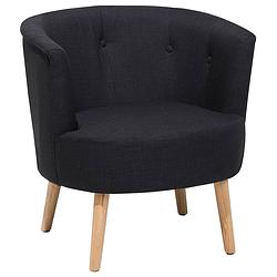 Foto van Beliani odenzen - fauteuil-zwart-polyester