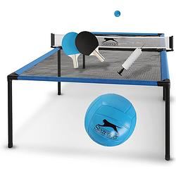 Foto van Slazenger tafeltennistafel spyder air 240 x 120 cm blauw/zwart