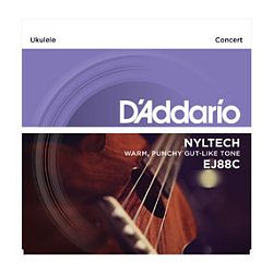 Foto van D'saddario ej88c nyltech snarenset voor concert ukelele