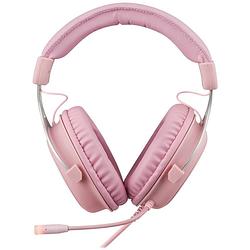 Foto van Deltaco gaming ph85 over ear headset kabel gamen stereo pink microfoon uitschakelbaar (mute)