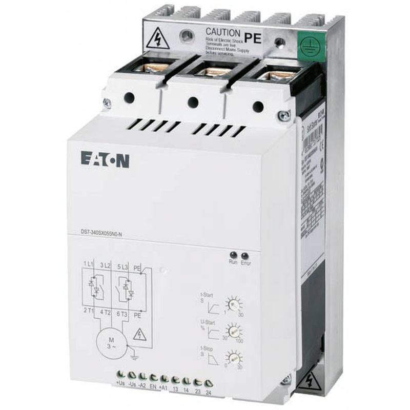 Foto van Eaton ds7-340sx055n0-n 134917 softstarter motorvermogen bij 400 v 30 kw motorvermogen bij 230 v 15 kw 24 v/dc nominale stroom 55 a