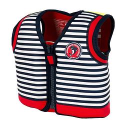 Foto van Konfidence zwemvest stripe junior neopreen navy mt 1,5-3 jaar