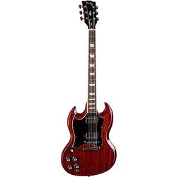Foto van Gibson modern collection sg standard lh heritage cherry linkshandige elektrische gitaar met softshell koffer