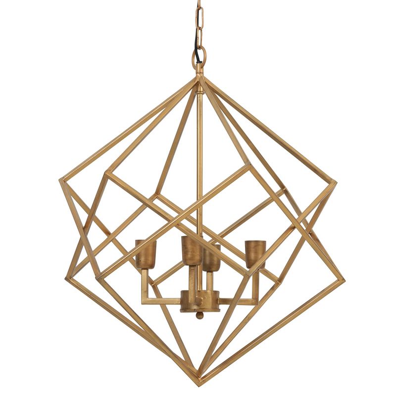 Foto van Light & living drizella hanglamp goud