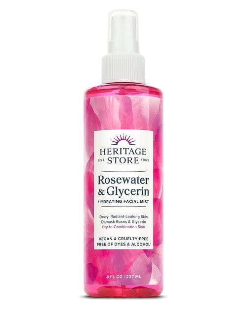 Foto van Heritage store rozenwater & glycerine - verfrissende, hydraterende gezichtsspray