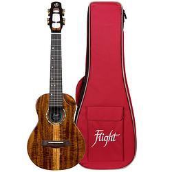 Foto van Flight royal series spirit eq-a concert elektrisch-akoestische concert ukelele met gigbag