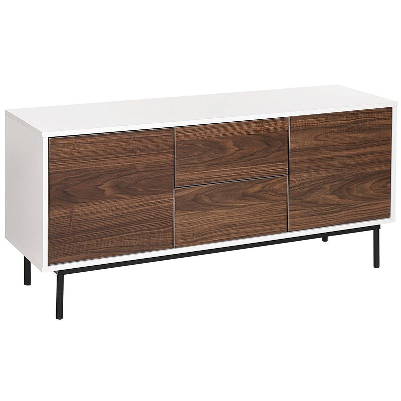 Foto van Beliani okland - sideboard-donkere houtkleur-vezelplaat