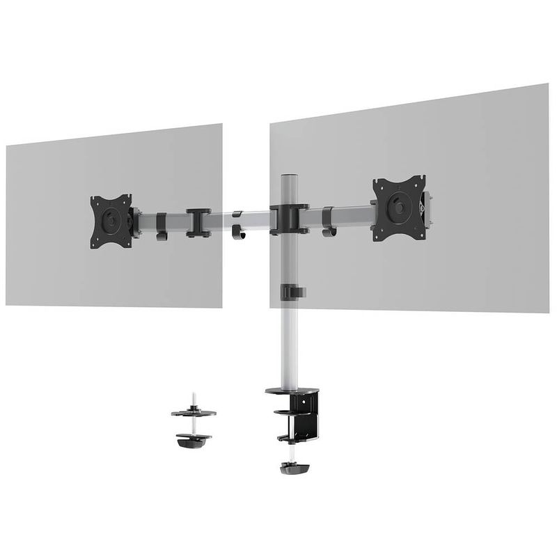 Foto van Durable select monitor-tafelbeugel 2-voudig 68,6 cm (27) draaibaar, in hoogte verstelbaar, kantelbaar, zwenkbaar