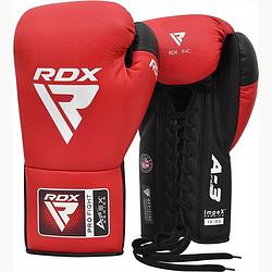 Foto van Rdx sports bokshandschoenen pro fight apex a3 - rood - 8oz - kunststof