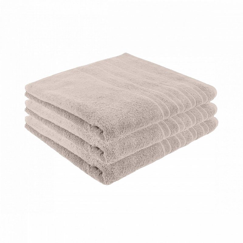 Foto van Pure4u luxe hotel handdoek - taupe - 3 stuks - 70x140cm - 550 g/m2