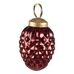 Foto van Clayre & eef kerstbal ø 4 cm rood glas kerstdecoratie kerstversiering kerstboomversiering rood kerstdecoratie