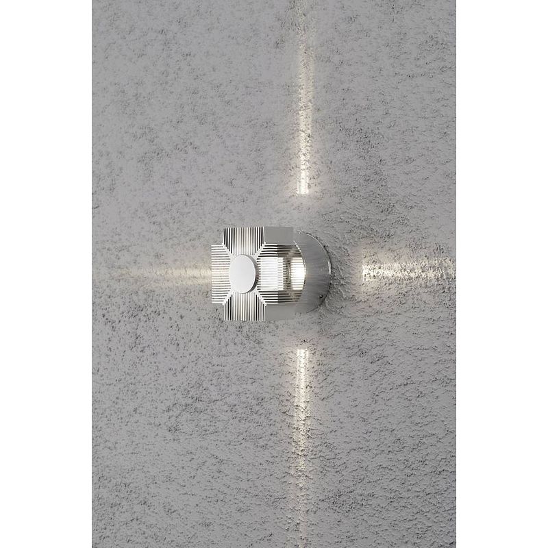 Foto van Konstsmide monza 7943-310 led-buitenlamp (wand) energielabel: g (a - g) led led vast ingebouwd 3 w aluminium