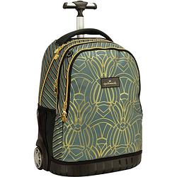 Foto van Hallmark trolleyrugzak gold arc junior 30 liter polyester groen/goud