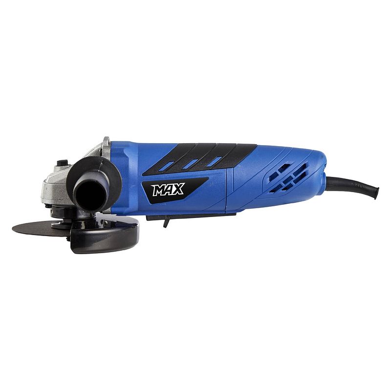 Foto van Max angle grinder - haakse slijper - 600 w - blauw/zwart