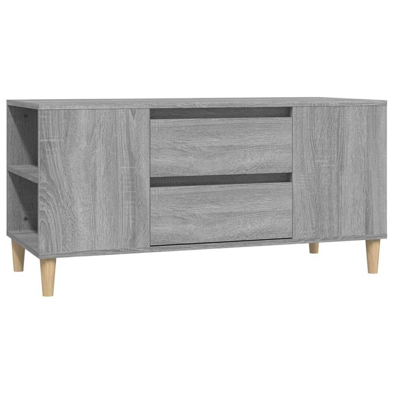 Foto van Vidaxl tv-meubel 102x44,5x50 cm bewerkt hout grijs sonoma eikenkleurig