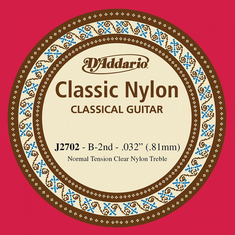 Foto van D'saddario j2702 nylon b-snaar normale spanning