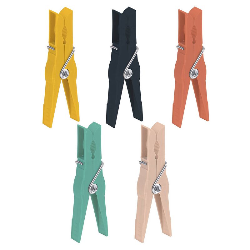 Foto van Urban living basic grip wasknijpers - 52x - kunststof - 7 cm - knijpers