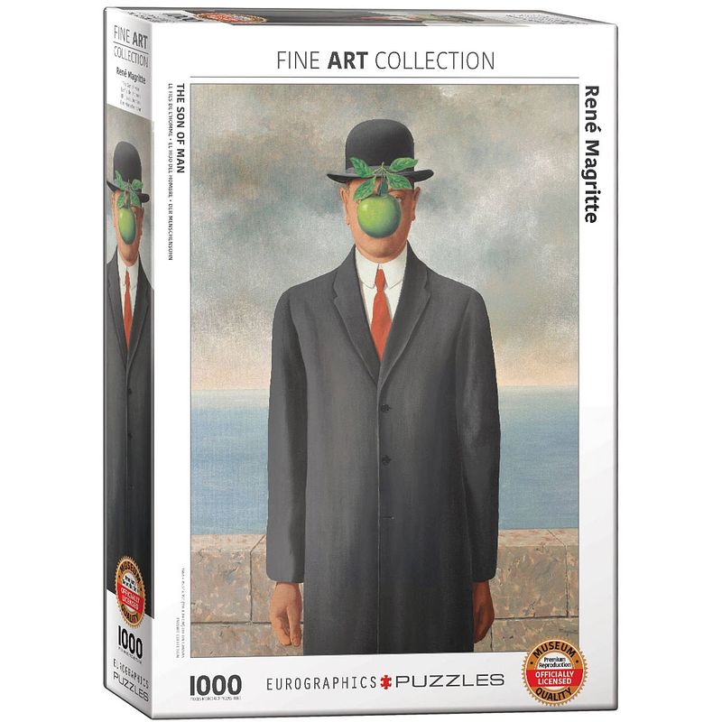 Foto van Eurographics puzzel the son of man - rene magritte - 1000 stukjes