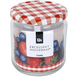 Foto van 8x jam pot met draaideksel 350 ml - weckpotten