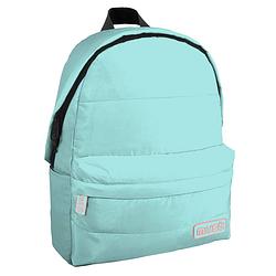 Foto van Must rugzak, puffy - 42 x 32 x 17 cm - turquoise / roze - polyester