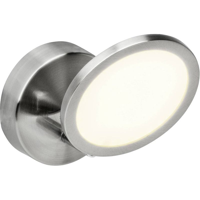 Foto van Brilliant pluto g30510/13 led-wandspot led vast ingebouwd energielabel: f (a - g) 5 w led rvs, wit