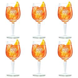 Foto van Aperol spritz glazen - 450 ml - 6 stuks