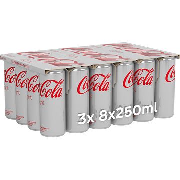 Foto van Cocacola light 3 x 8 x 250ml bij jumbo