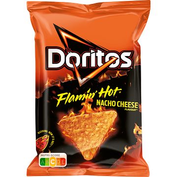 Foto van Doritos flamin hot nacho cheese tortilla chips 170gr bij jumbo