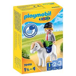 Foto van Playmobil 123 jongen met pony 70410